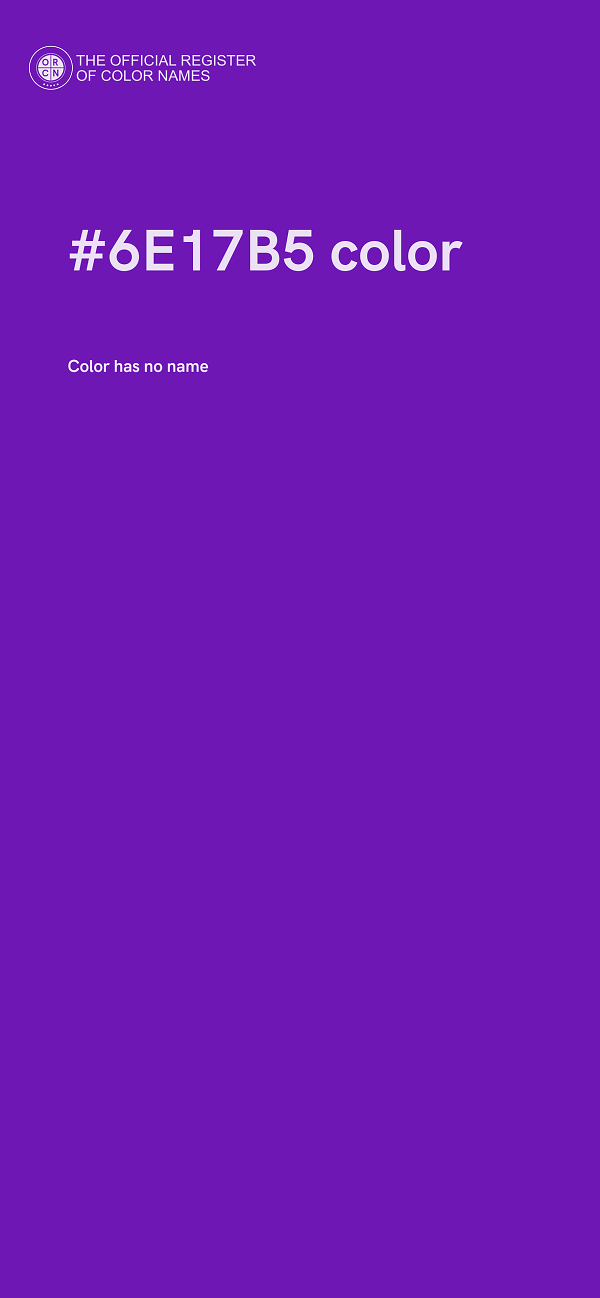 #6E17B5 color image