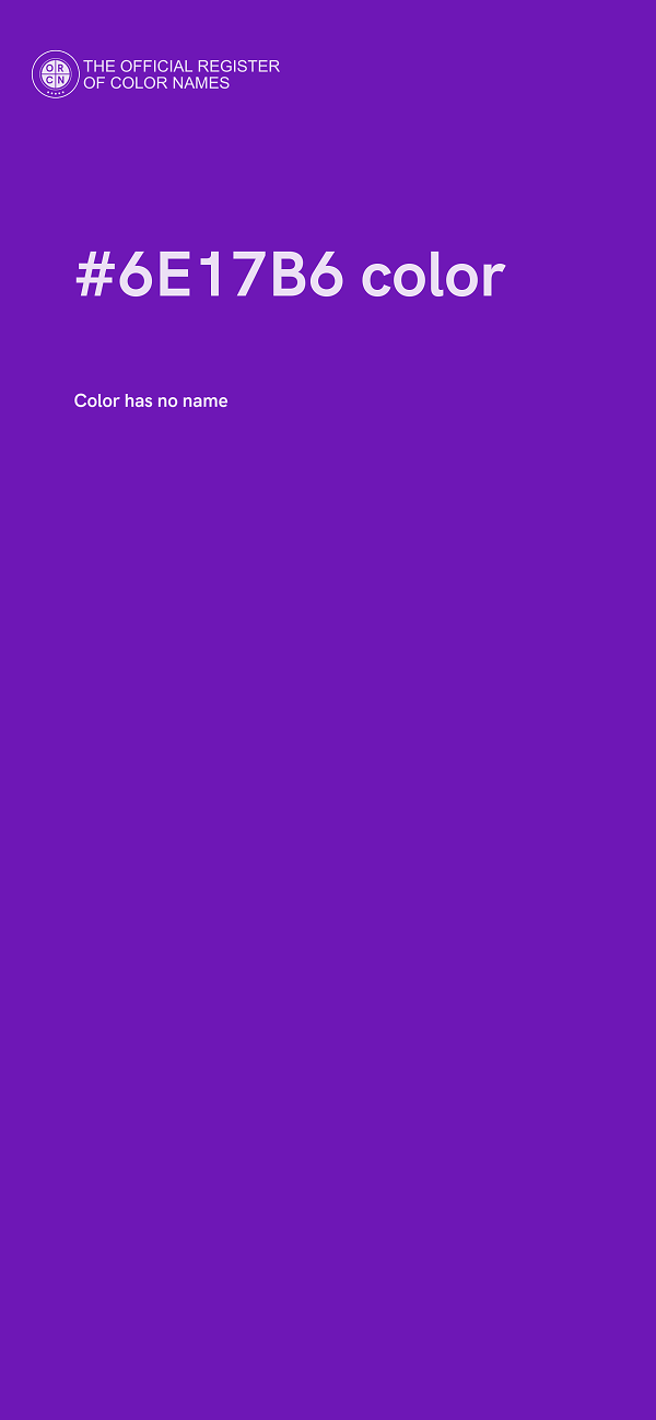 #6E17B6 color image