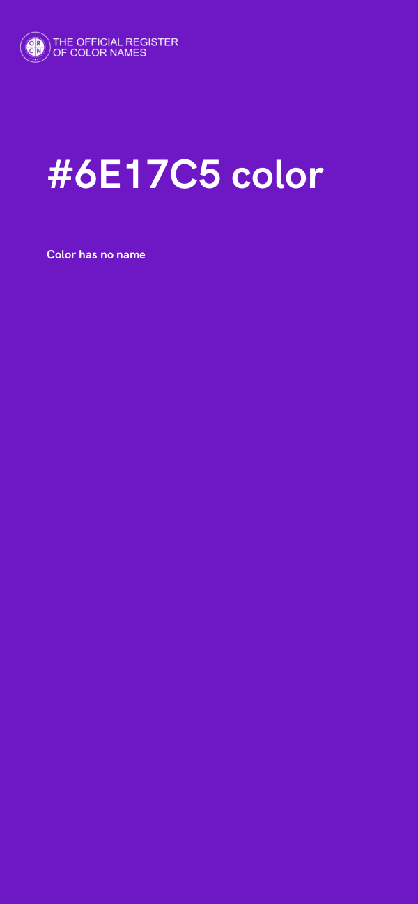 #6E17C5 color image