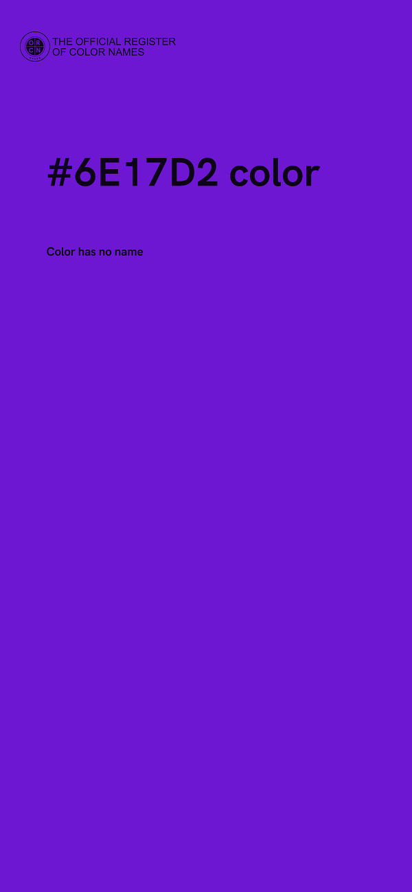 #6E17D2 color image