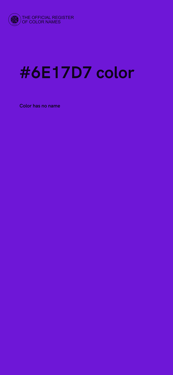 #6E17D7 color image
