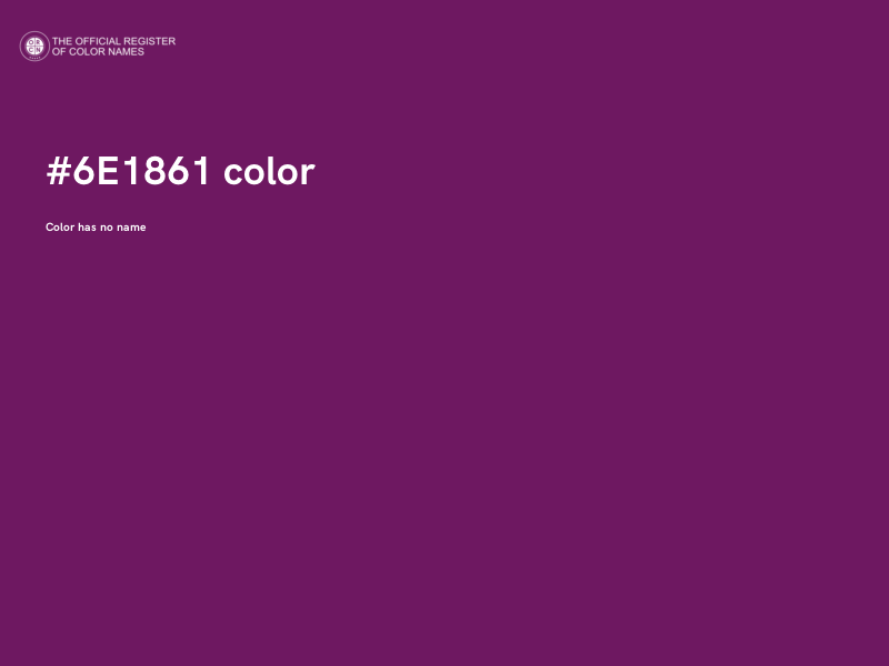 #6E1861 color image