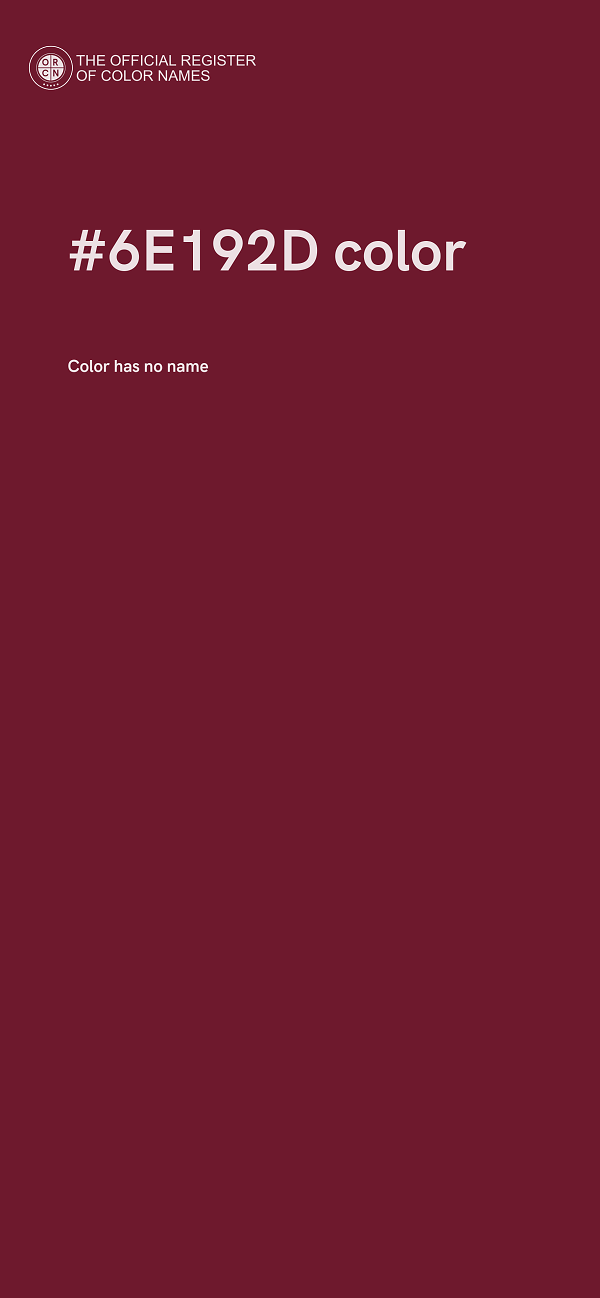 #6E192D color image