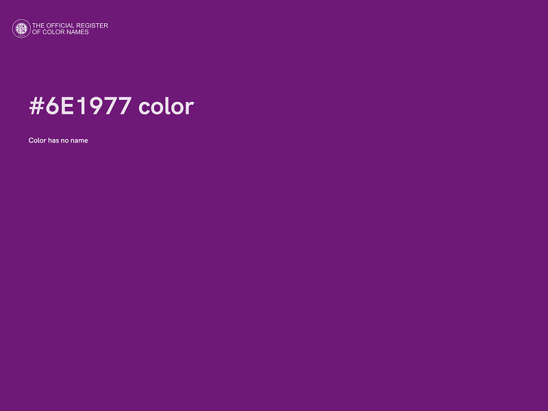 #6E1977 color image