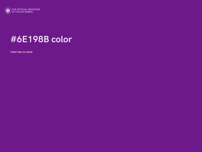 #6E198B color image