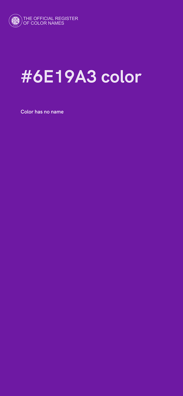 #6E19A3 color image