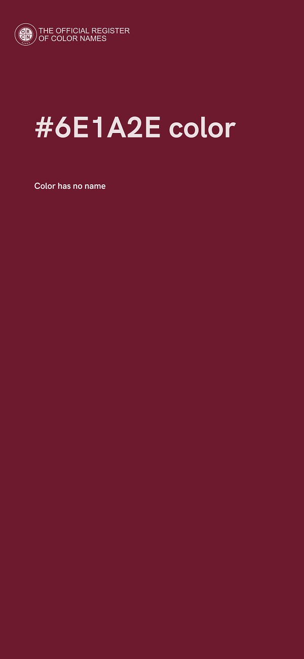 #6E1A2E color image