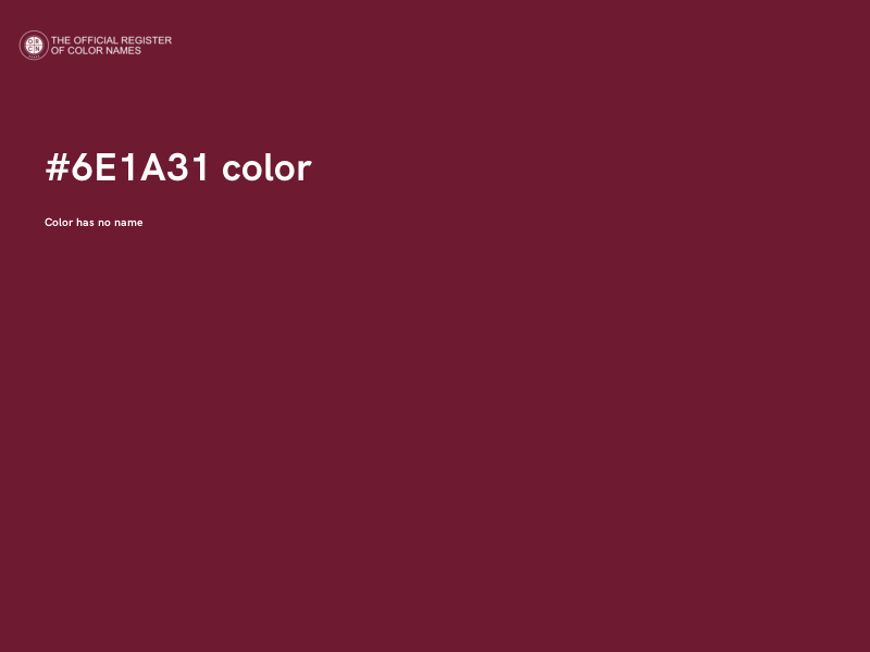 #6E1A31 color image