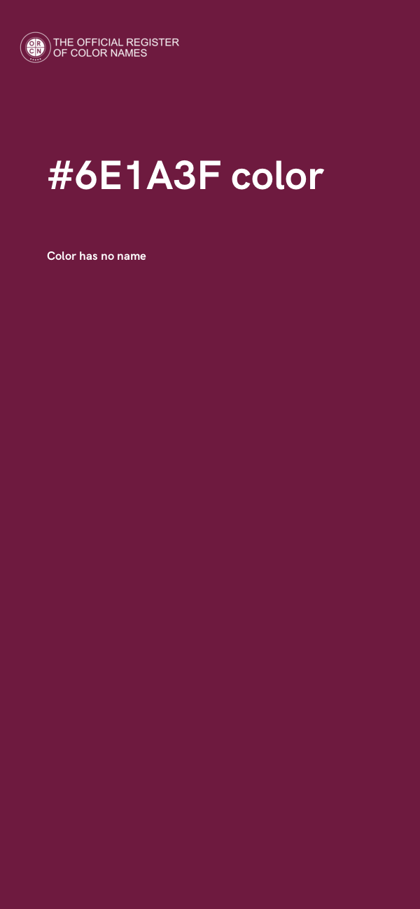 #6E1A3F color image
