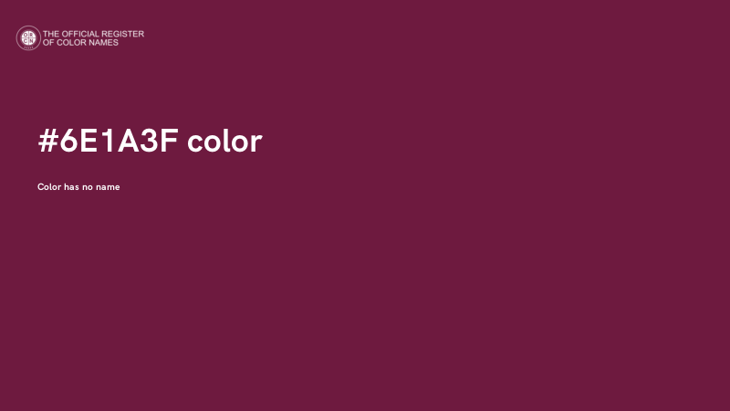#6E1A3F color image