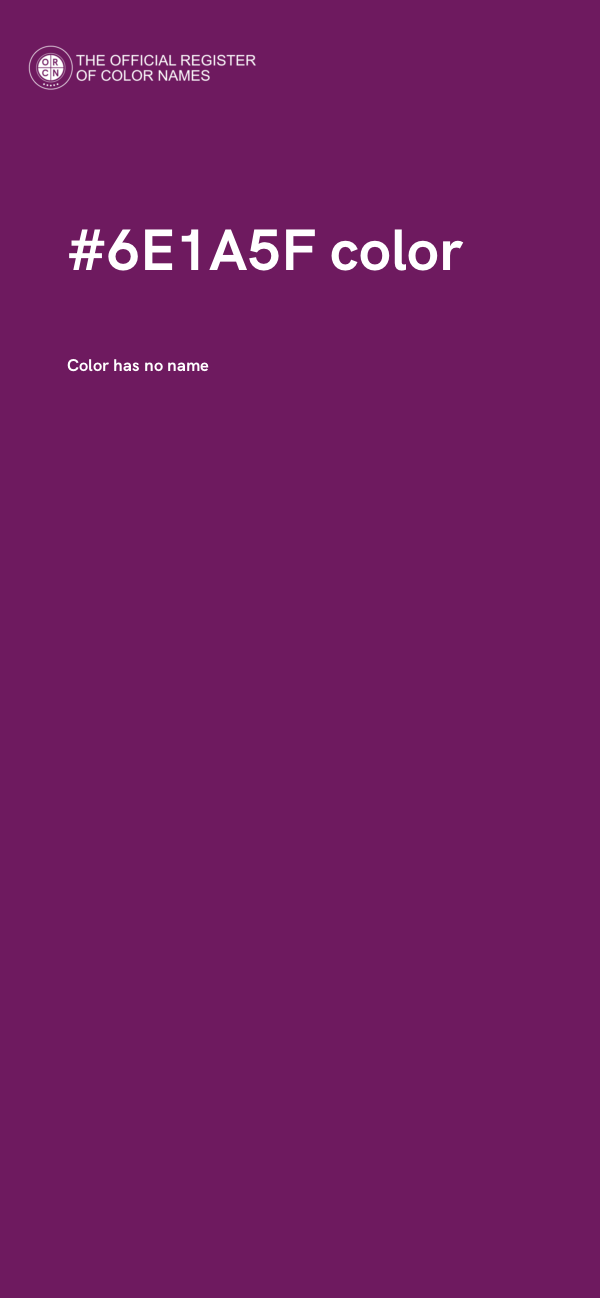 #6E1A5F color image