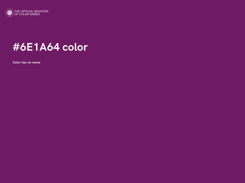#6E1A64 color image