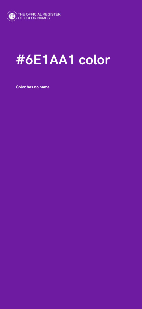 #6E1AA1 color image
