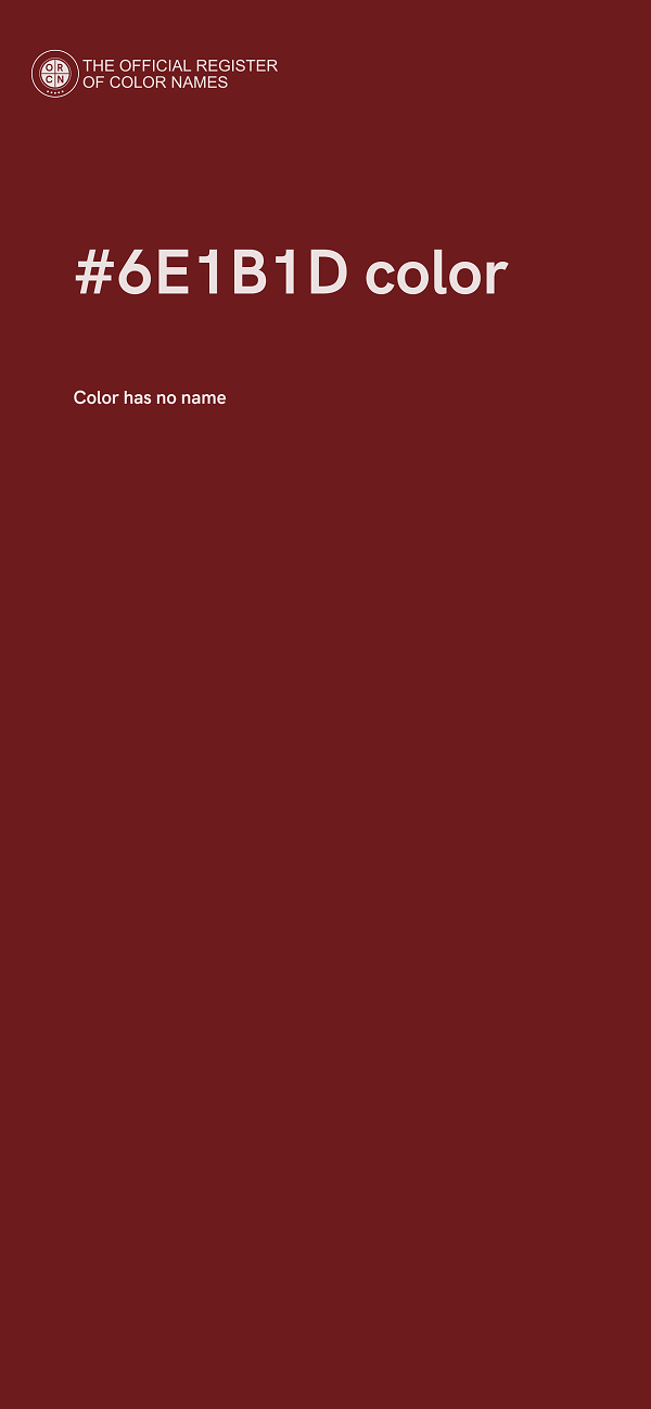 #6E1B1D color image