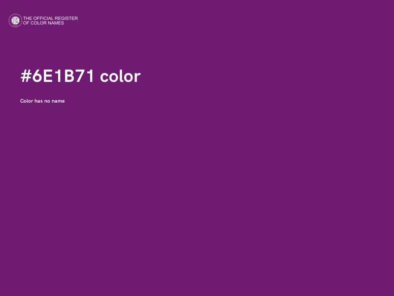 #6E1B71 color image
