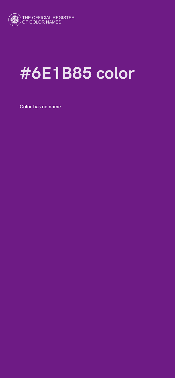 #6E1B85 color image