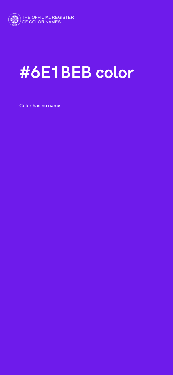 #6E1BEB color image