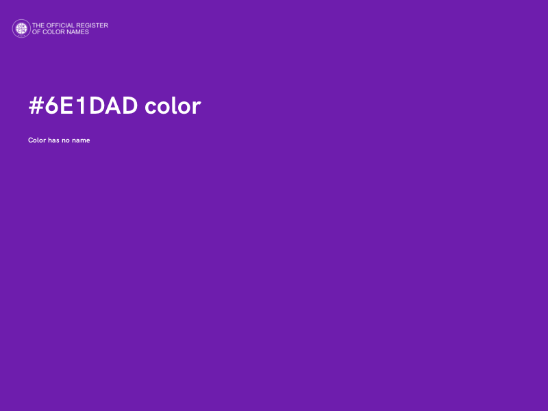 #6E1DAD color image