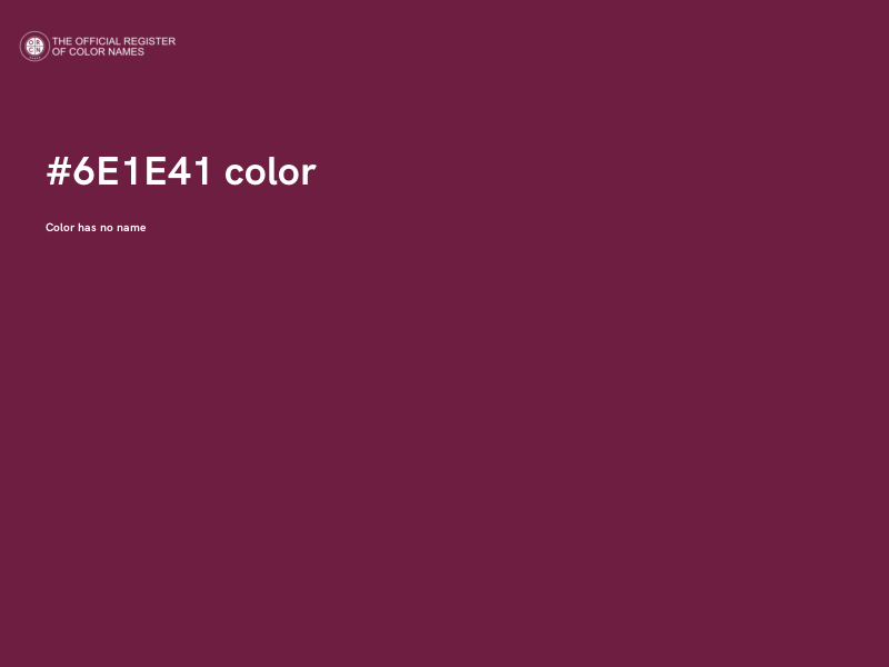 #6E1E41 color image