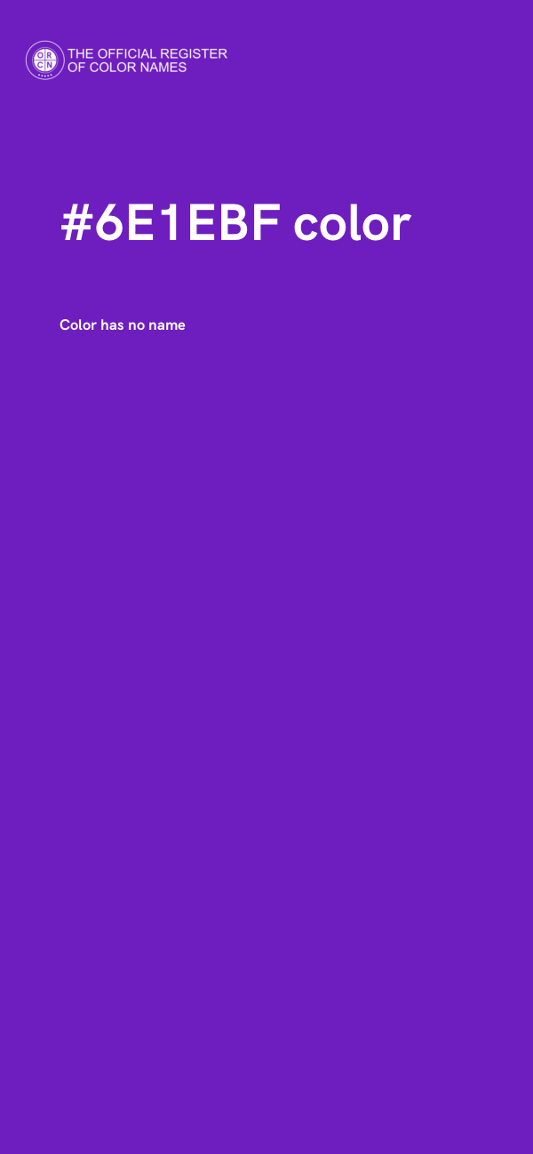 #6E1EBF color image