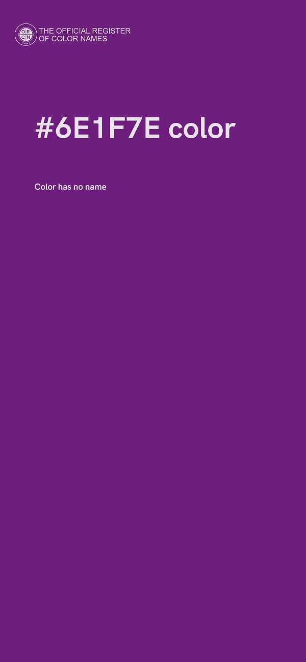 #6E1F7E color image