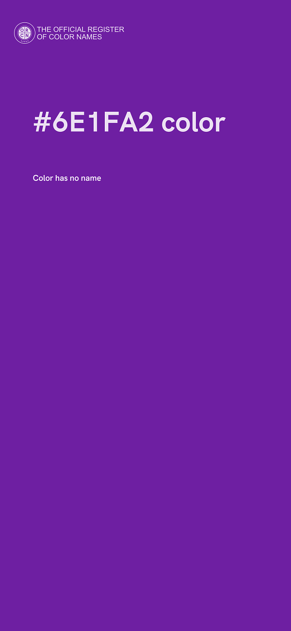 #6E1FA2 color image