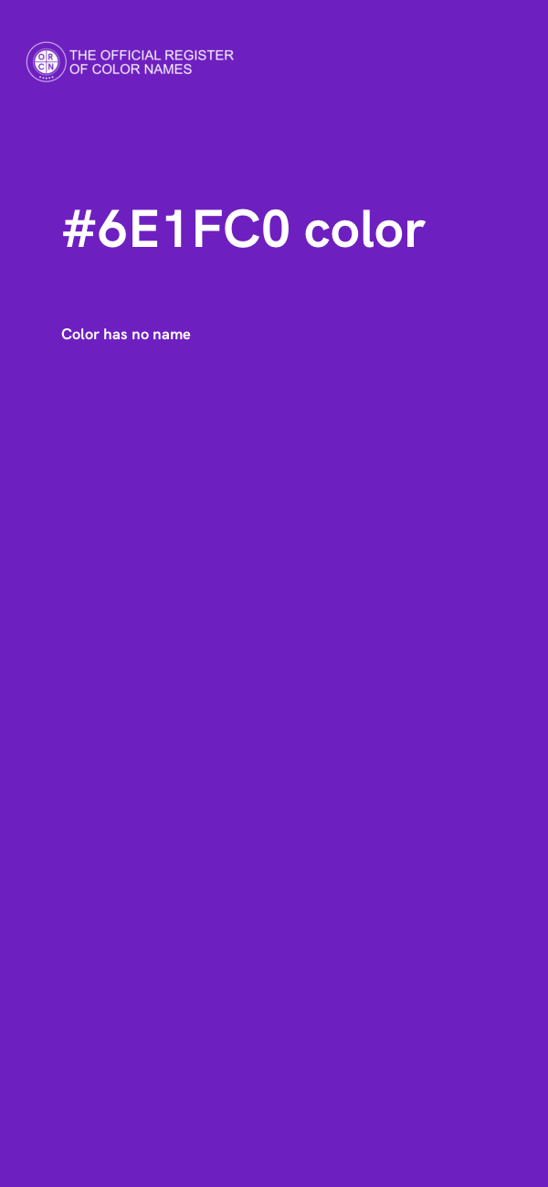 #6E1FC0 color image