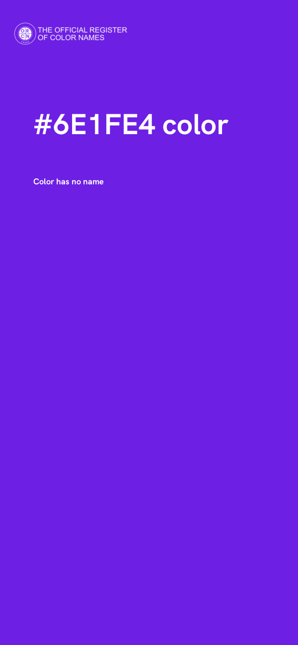 #6E1FE4 color image