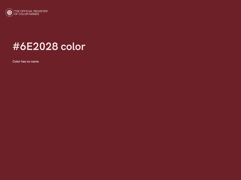 #6E2028 color image