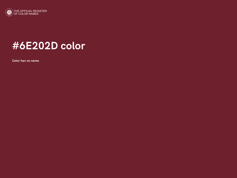 #6E202D color image