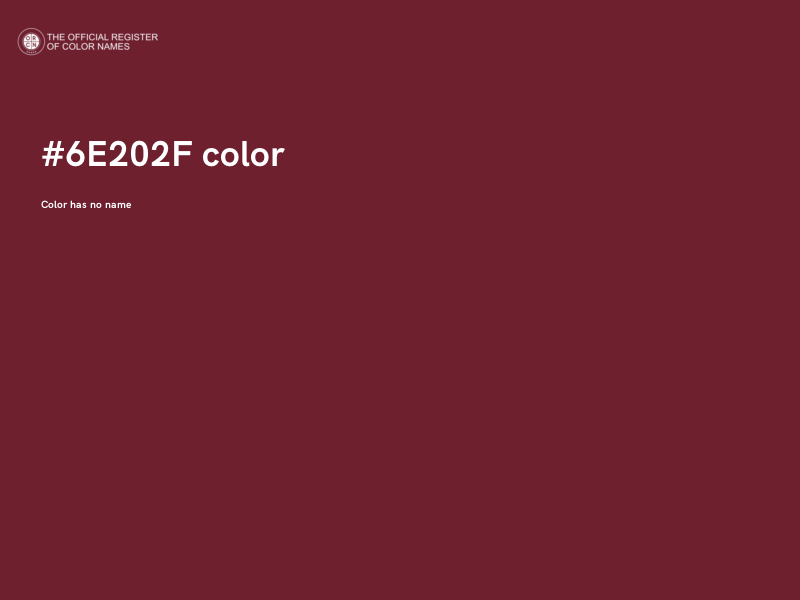 #6E202F color image
