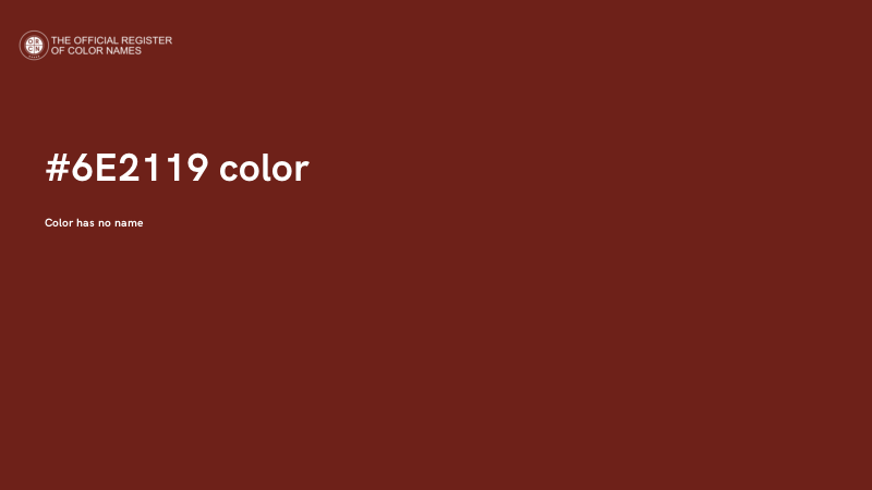 #6E2119 color image
