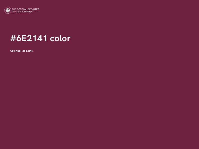 #6E2141 color image