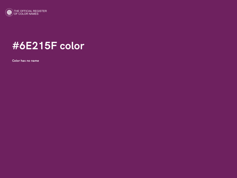 #6E215F color image