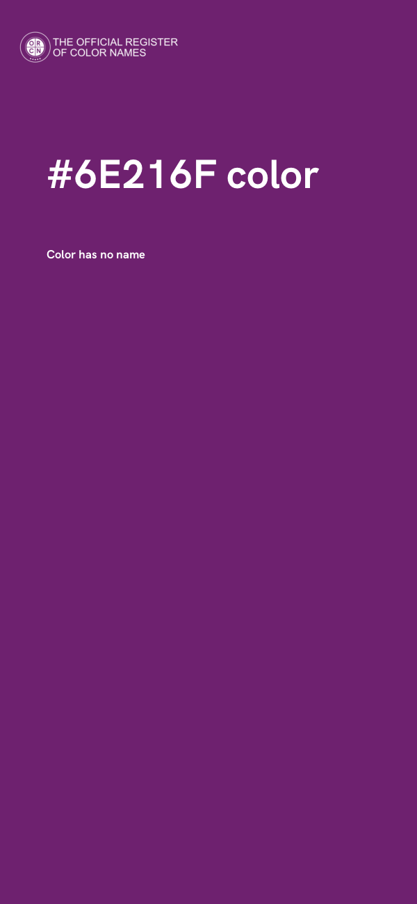 #6E216F color image