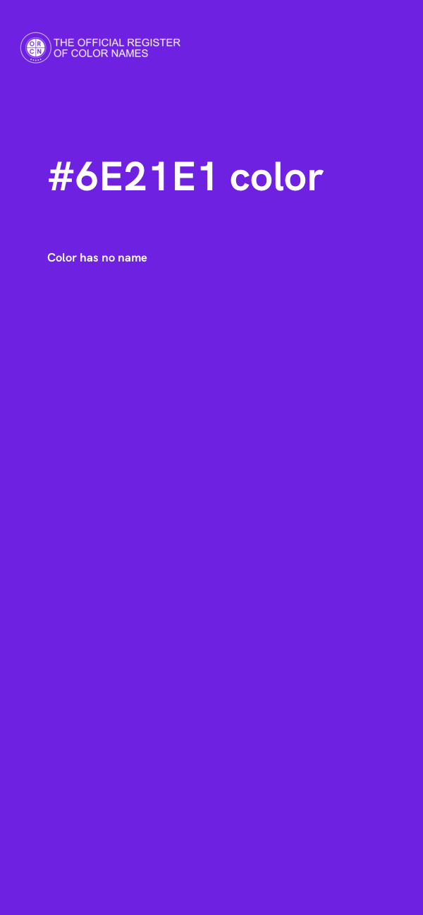 #6E21E1 color image