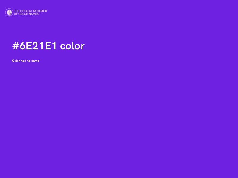 #6E21E1 color image