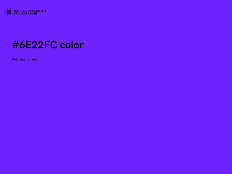 #6E22FC color image