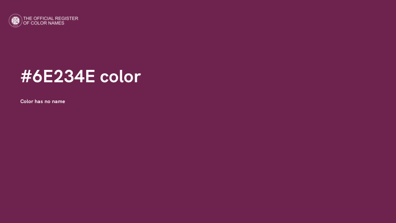 #6E234E color image