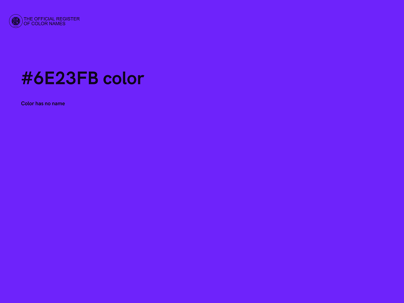 #6E23FB color image