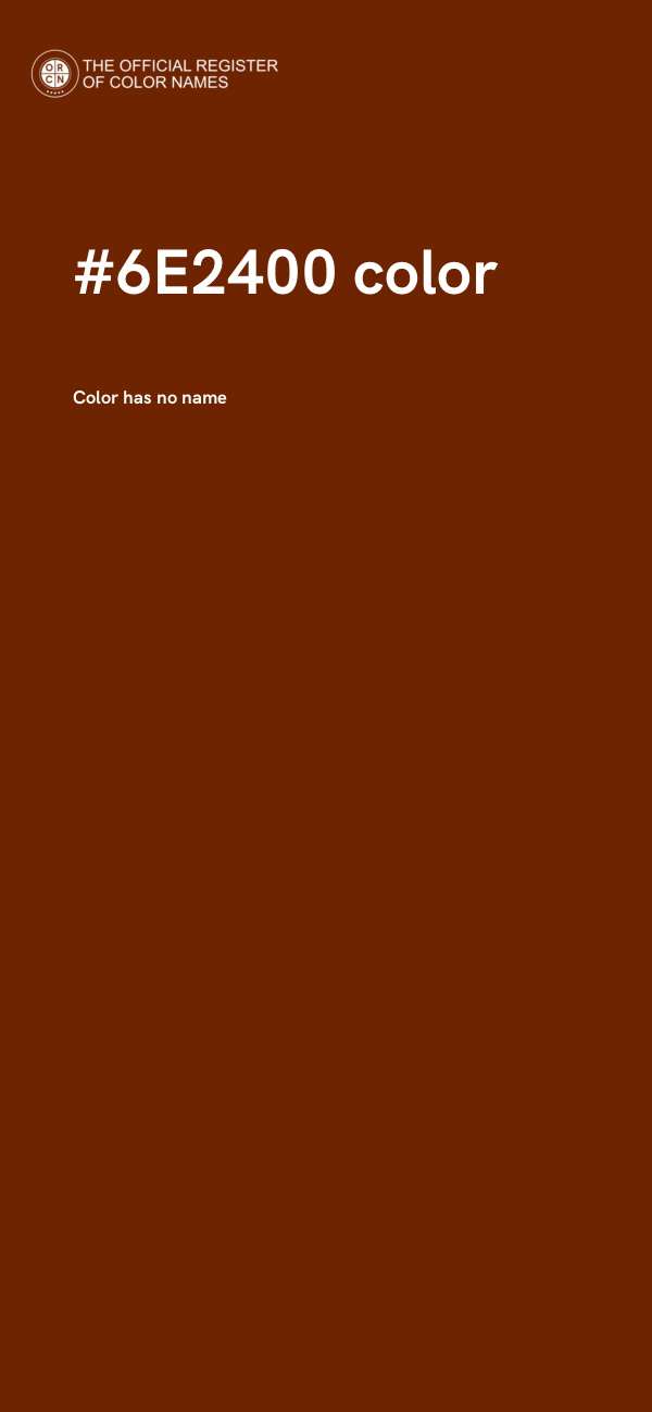 #6E2400 color image