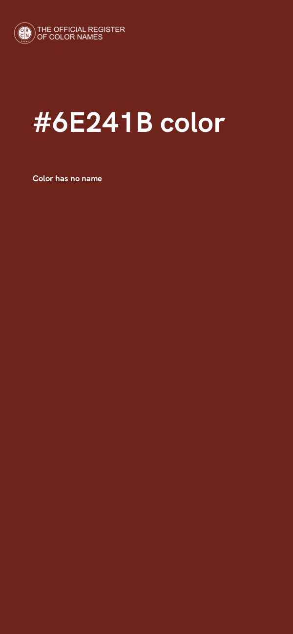 #6E241B color image