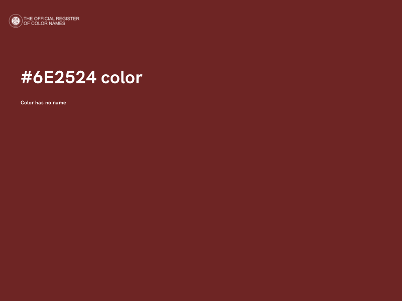 #6E2524 color image