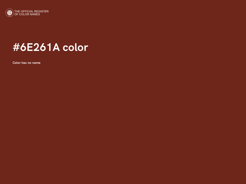 #6E261A color image