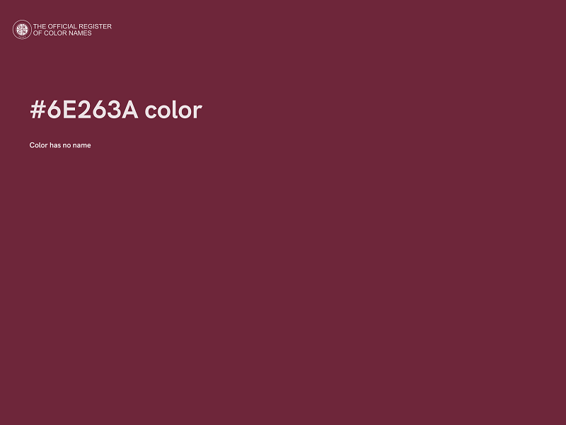 #6E263A color image