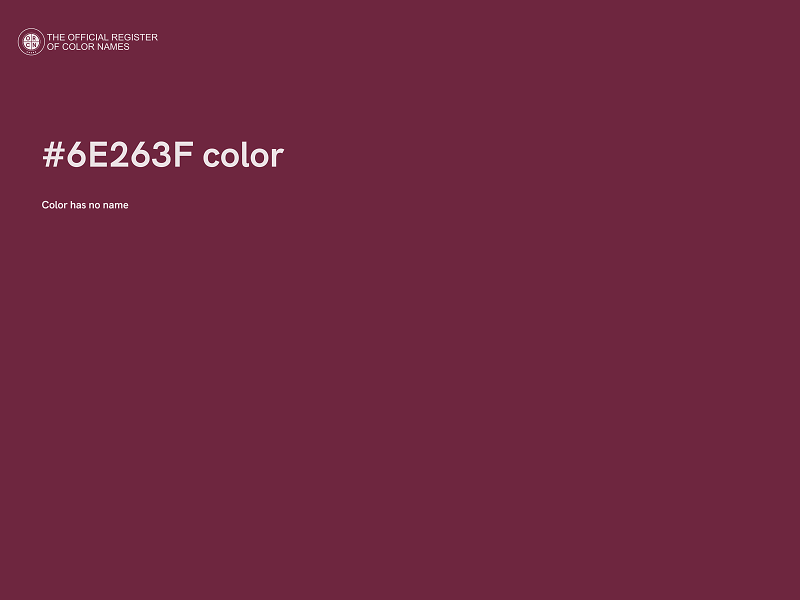 #6E263F color image