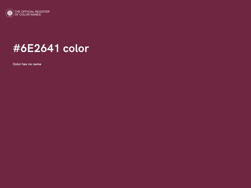 #6E2641 color image