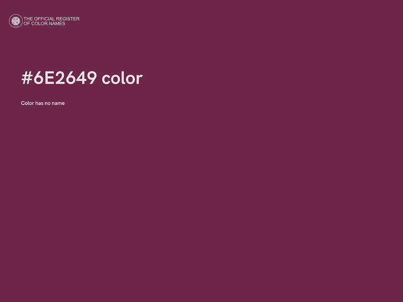 #6E2649 color image