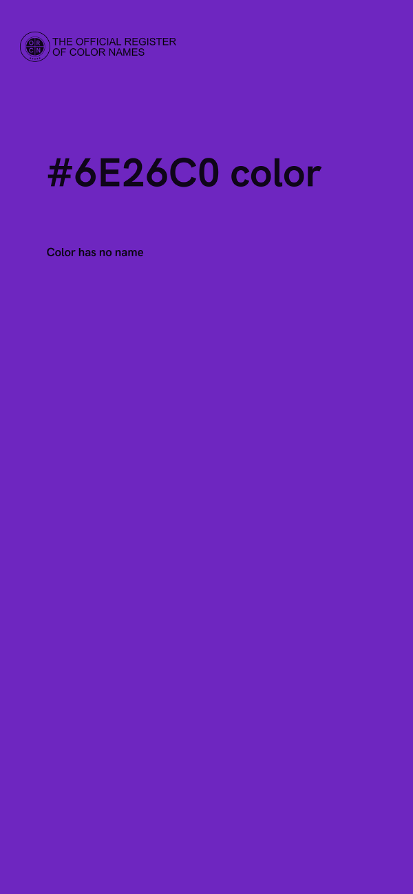 #6E26C0 color image
