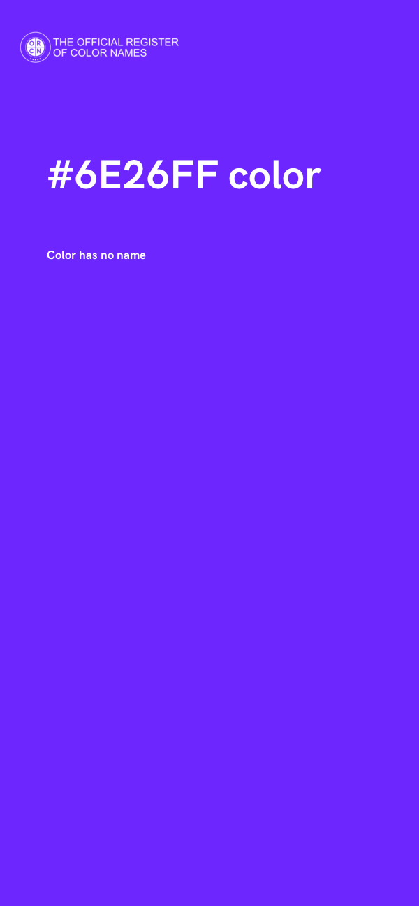 #6E26FF color image